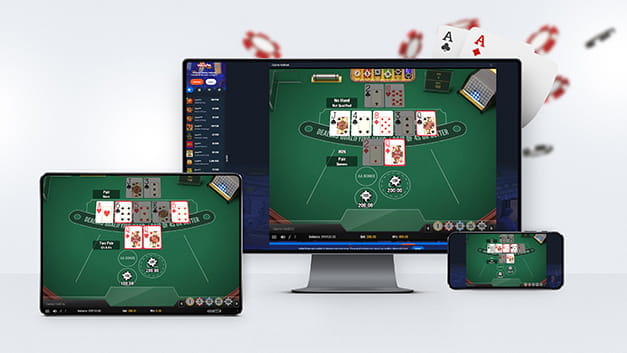 Casino Hold’em Poker playable on desktop, mobile and tablets